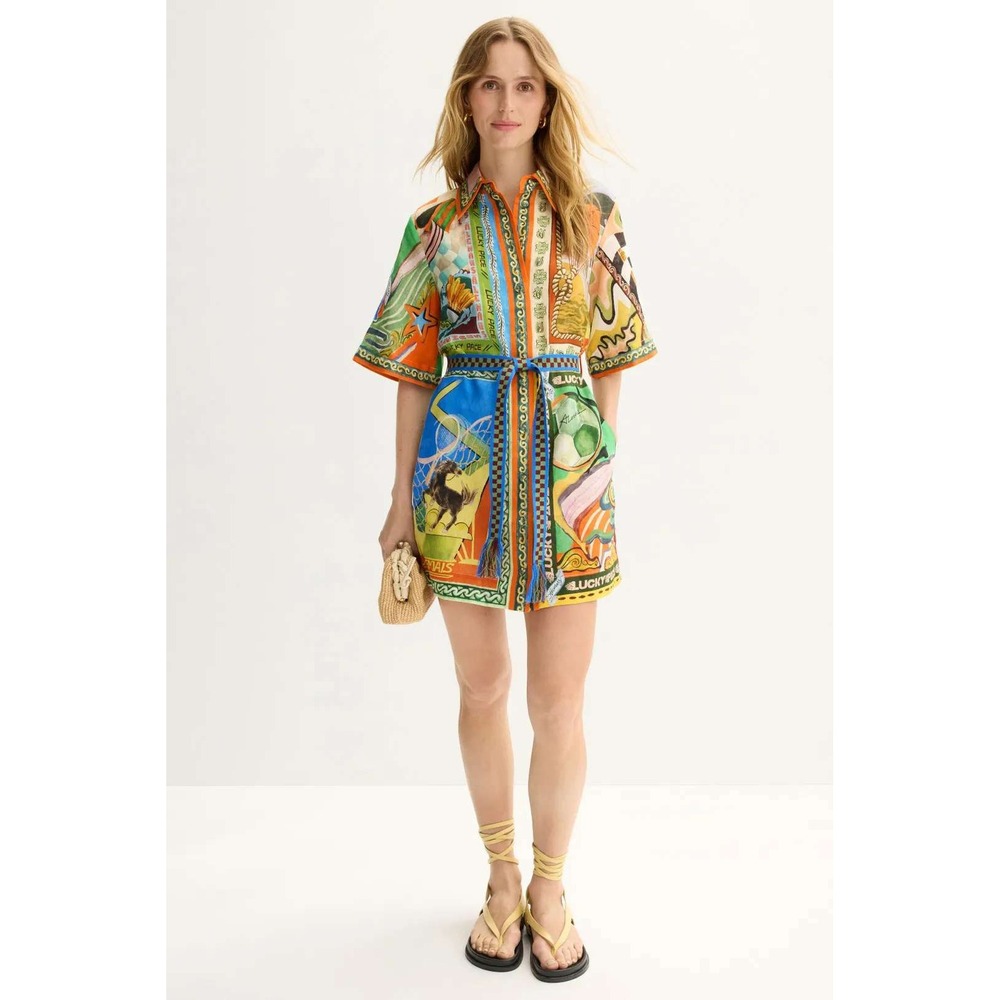 Lucky Pace Mini Dress ALEMAIS US 12
